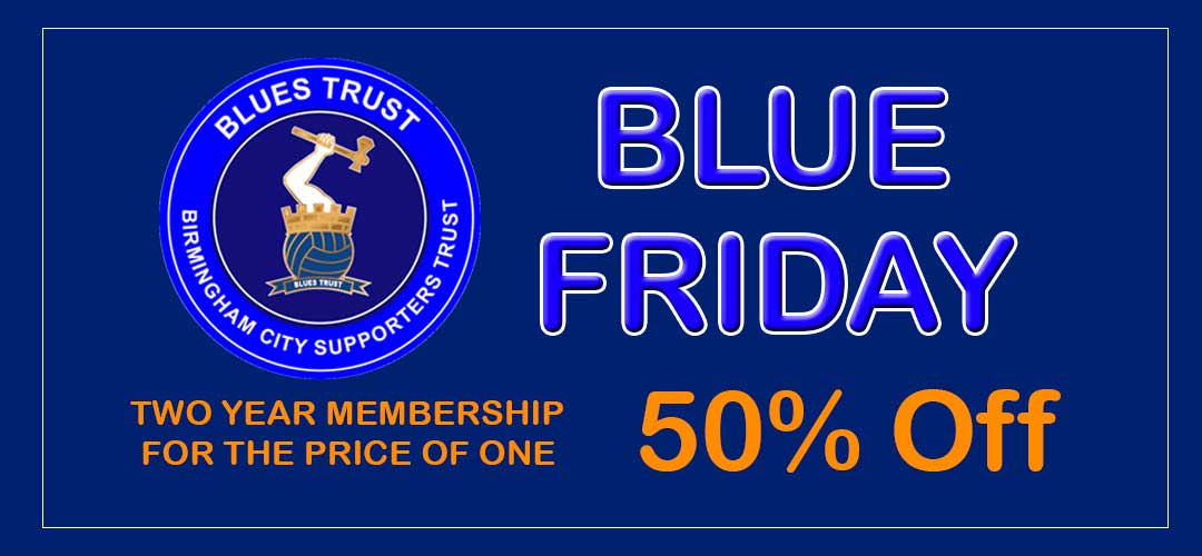 Blue Friday: Blues Trust Membership 50% Off